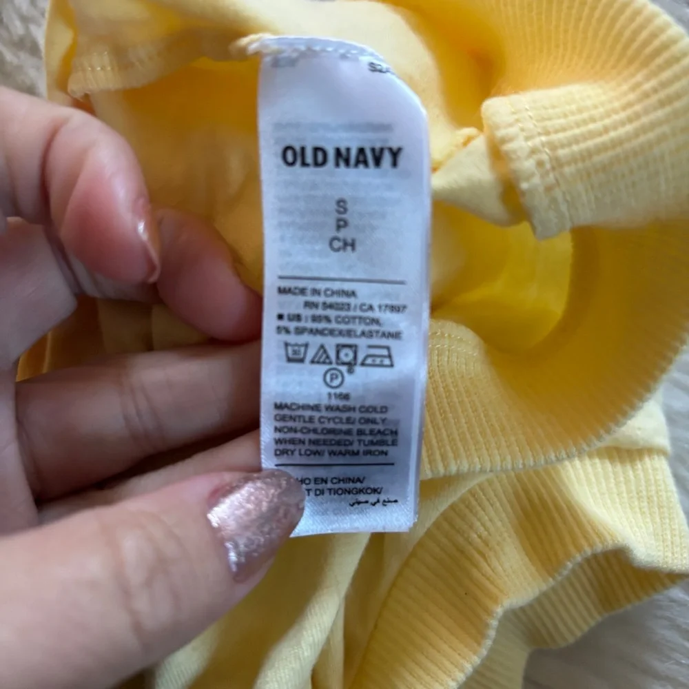 Old Navy Yellow Dog Shirt with Pink Print